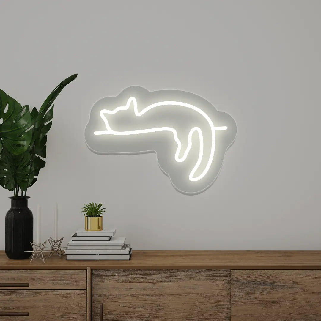 Cat Resting Neon Sign