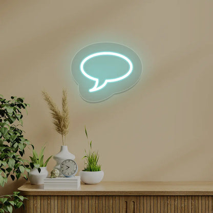 Message Box Icon Neon Sign