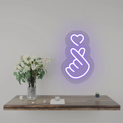 Heart - Hand Expression Neon Sign