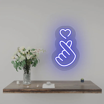 Heart - Hand Expression Neon Sign