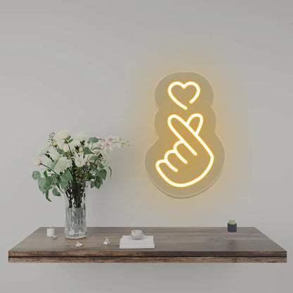 Heart - Hand Expression Neon Sign