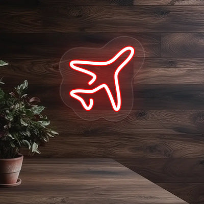 Airplane Neon Sign | Red
