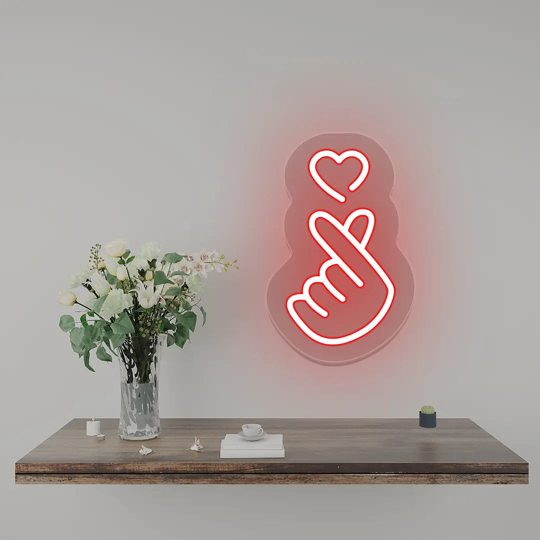 Heart - Hand Expression Neon Sign