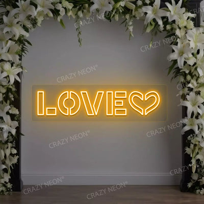 Love Neon Sign | Yellow
