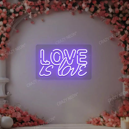 Love Is Love Neon Sign | Purple