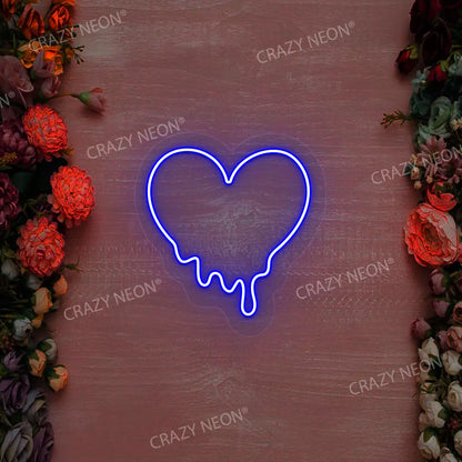 Melting Heart Neon Sign