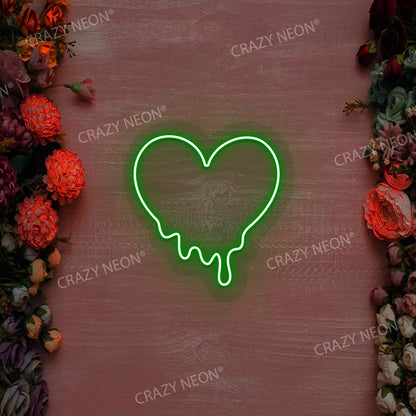 Melting Heart Neon Sign