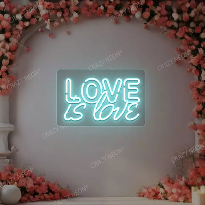 Love Is Love Neon Sign | Iceblue