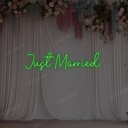 Just Married LED Neon Sign