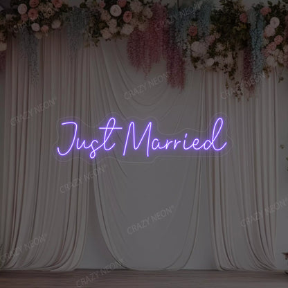 Just Married LED Neon Sign