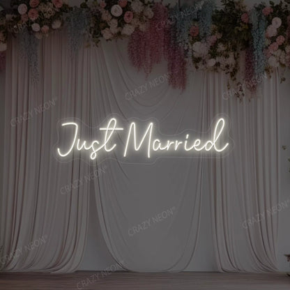 Just Married LED Neon Sign