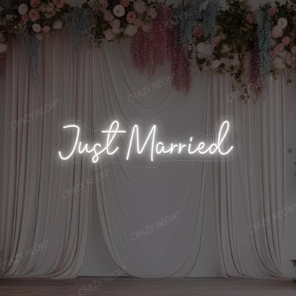 Just Married LED Neon Sign