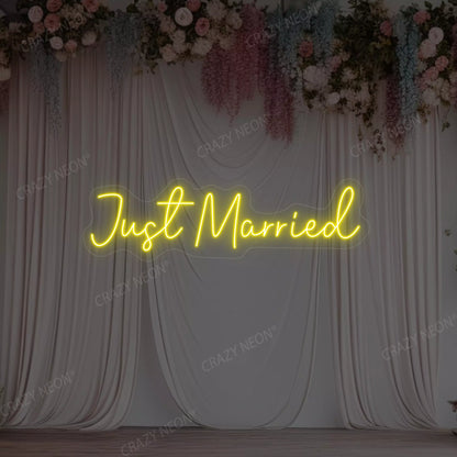 Just Married LED Neon Sign