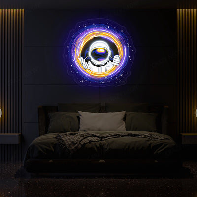 astronaut in space Artwork Neon Sign