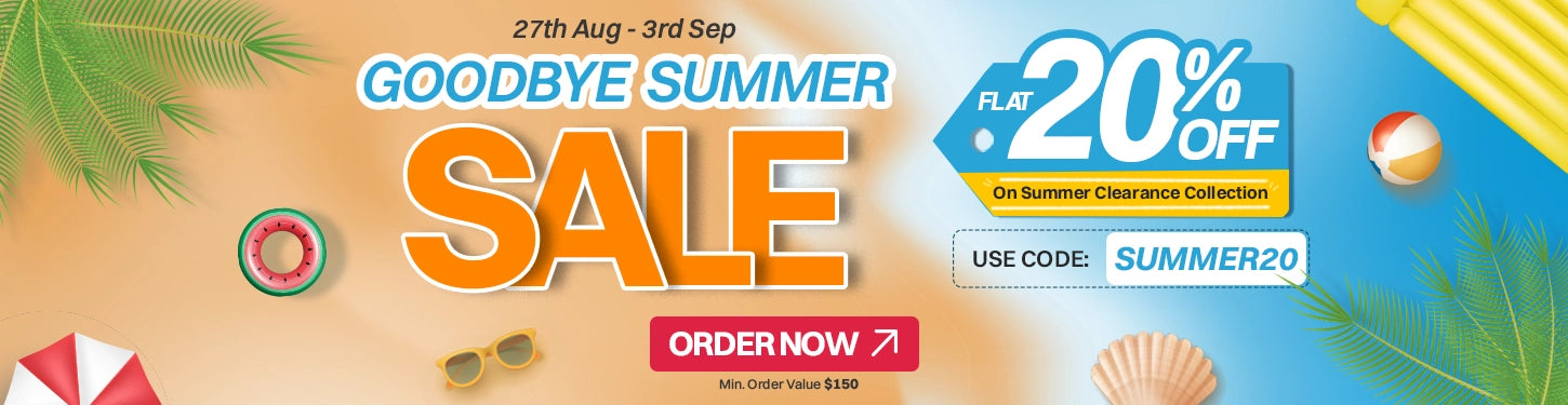 Goodbye Summer Sale Is Live With Flat 20%OFF On Summer Clearance Collection