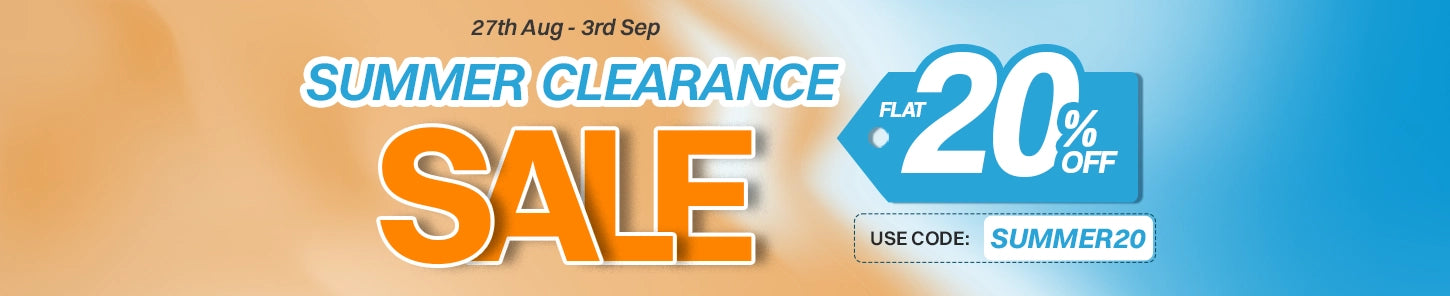 Summer Clearance Sale Is Live With Flat 20 percent OFF On Summer Clearance Collection