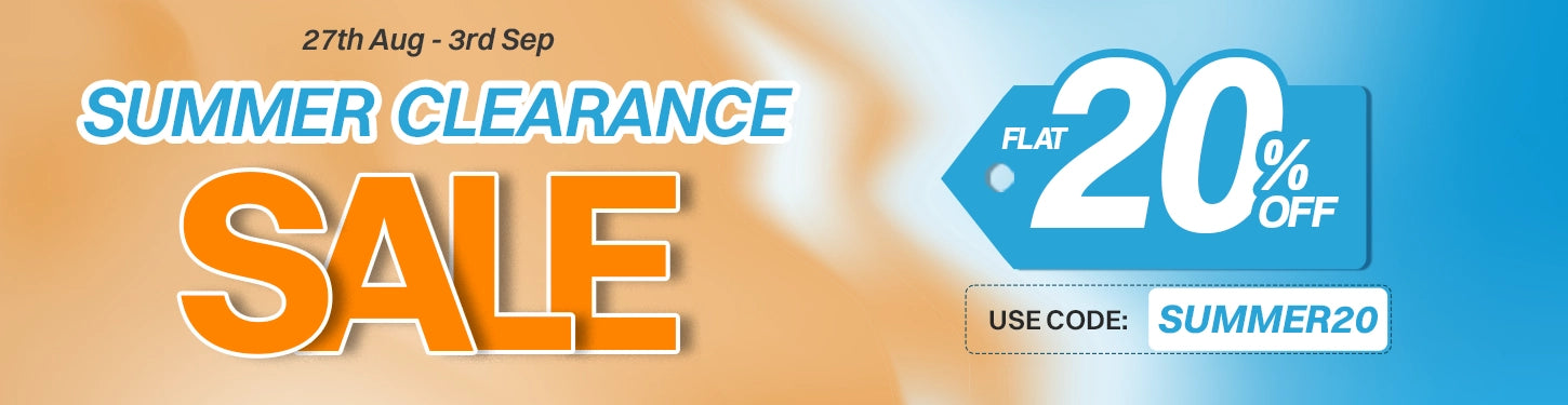Summer Clearance Sale Is Live With Flat 20 percent OFF On Summer Clearance Collection