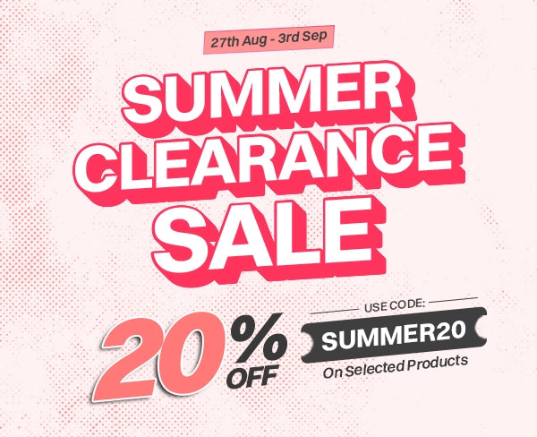 Summer Clearance Sale Is Live With Flat 20 percent OFF On Selected Products