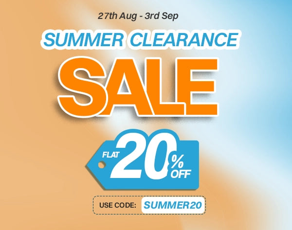 Summer Clearance Sale Is Live With Flat 20 percent OFF On Summer Clearance Collection