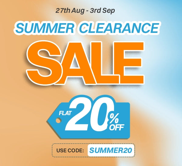 Summer Clearance Sale Is Live With Flat 20 percent OFF On Summer Clearance Collection