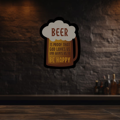 Beer Mug Illuminated Sign