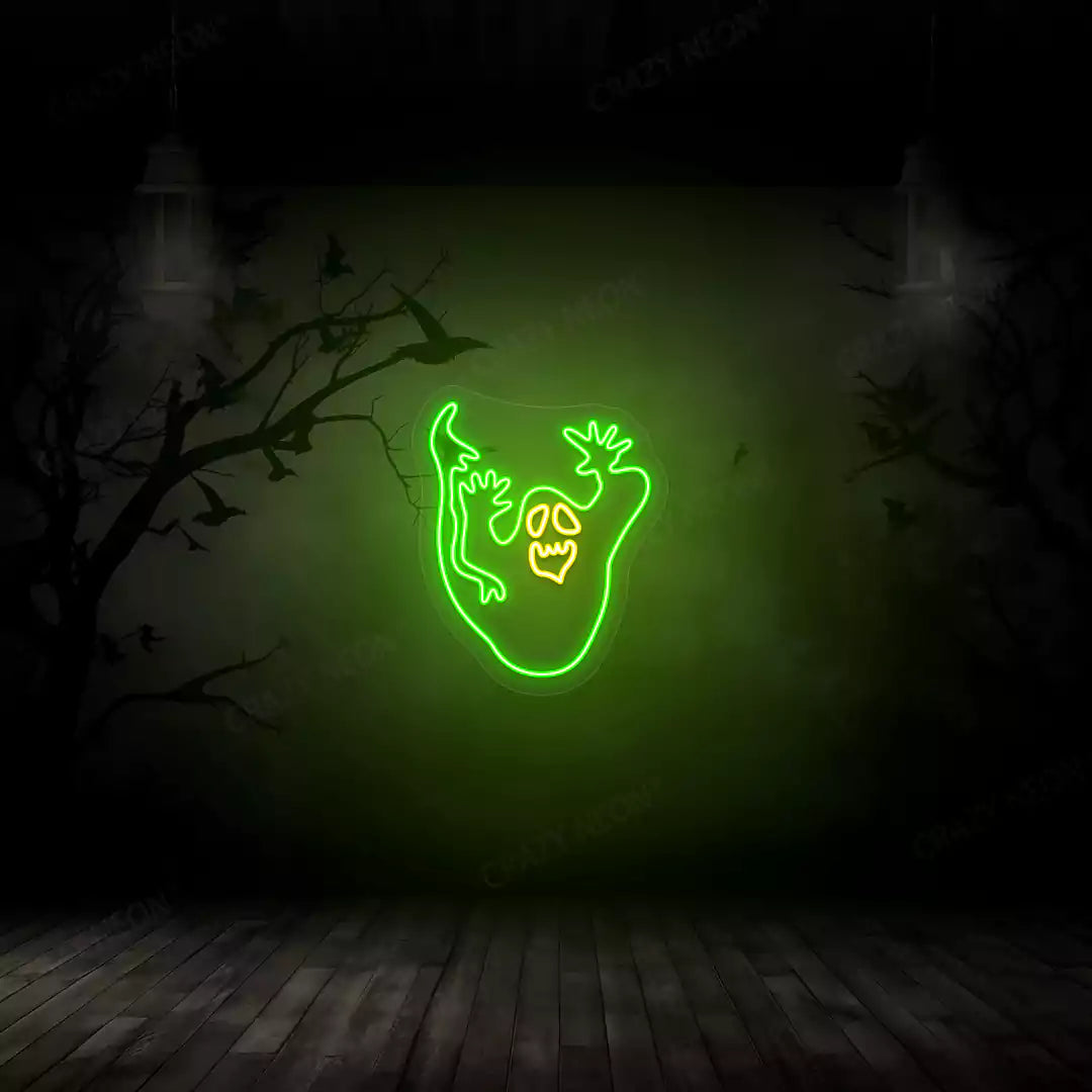 Spooky Spirit Neon Sign | Yellow