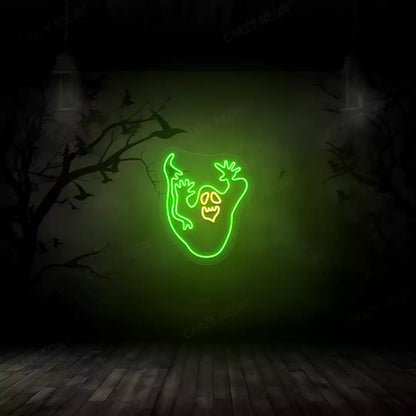 Spooky Spirit Neon Sign | Yellow