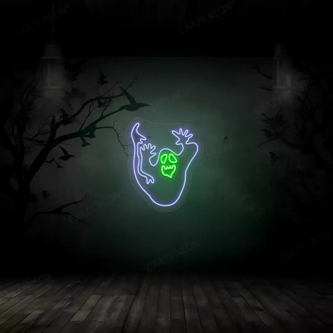 Spooky Spirit Neon Sign | Green