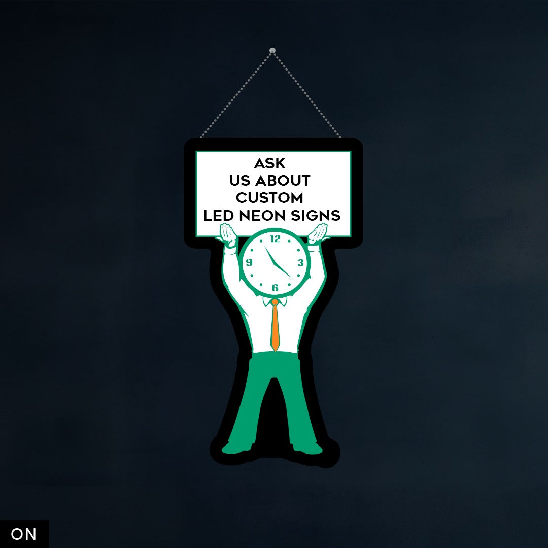 Minute Man Sign | CRAZY NEON® – Crazy Neon