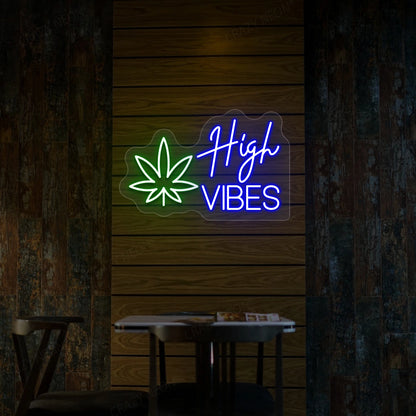 High Vibes Neon Sign | Blue