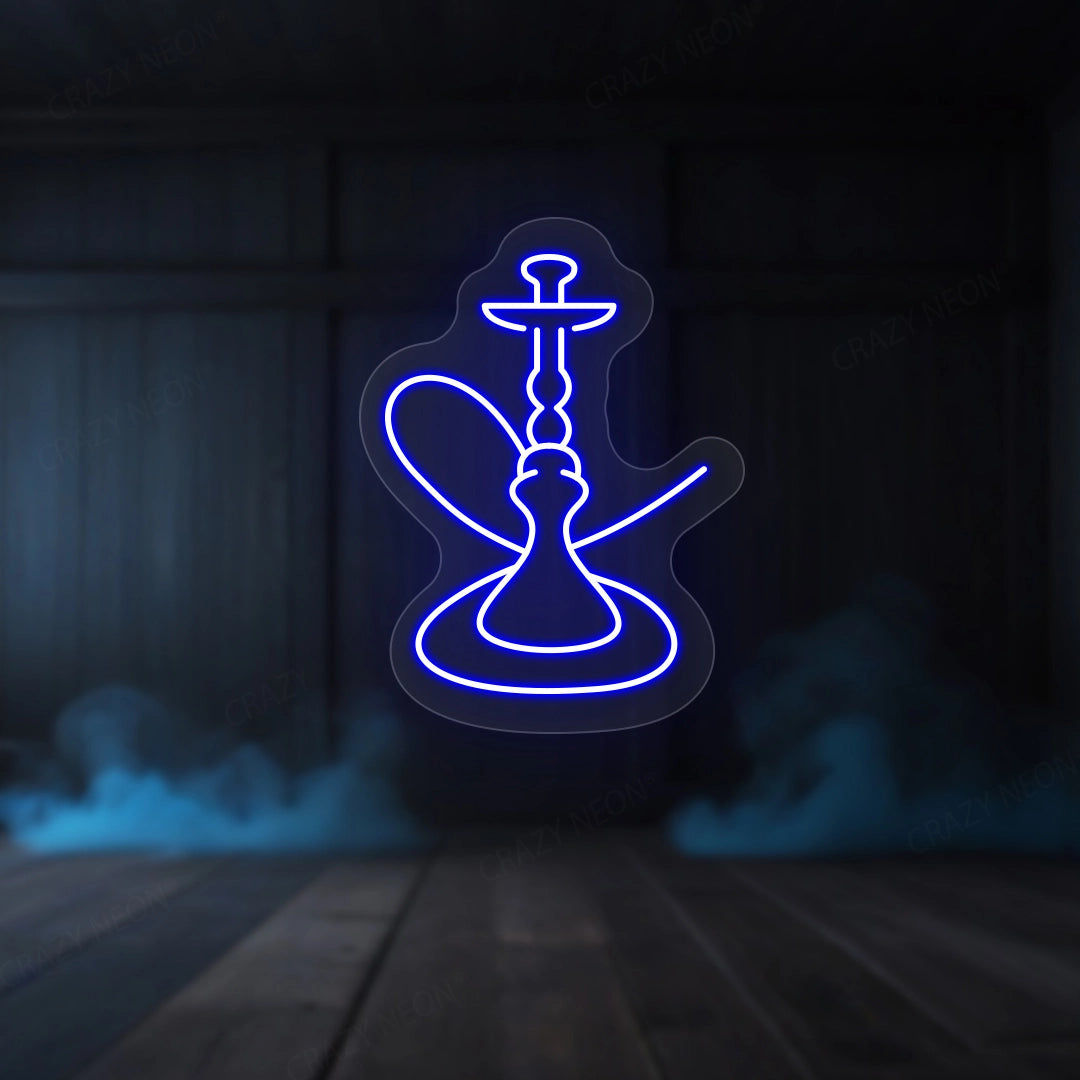 Smoke Pot Neon Sign | Blue