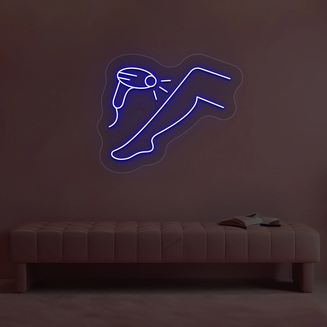 Laser Hair Removal Neon sign | Blue 