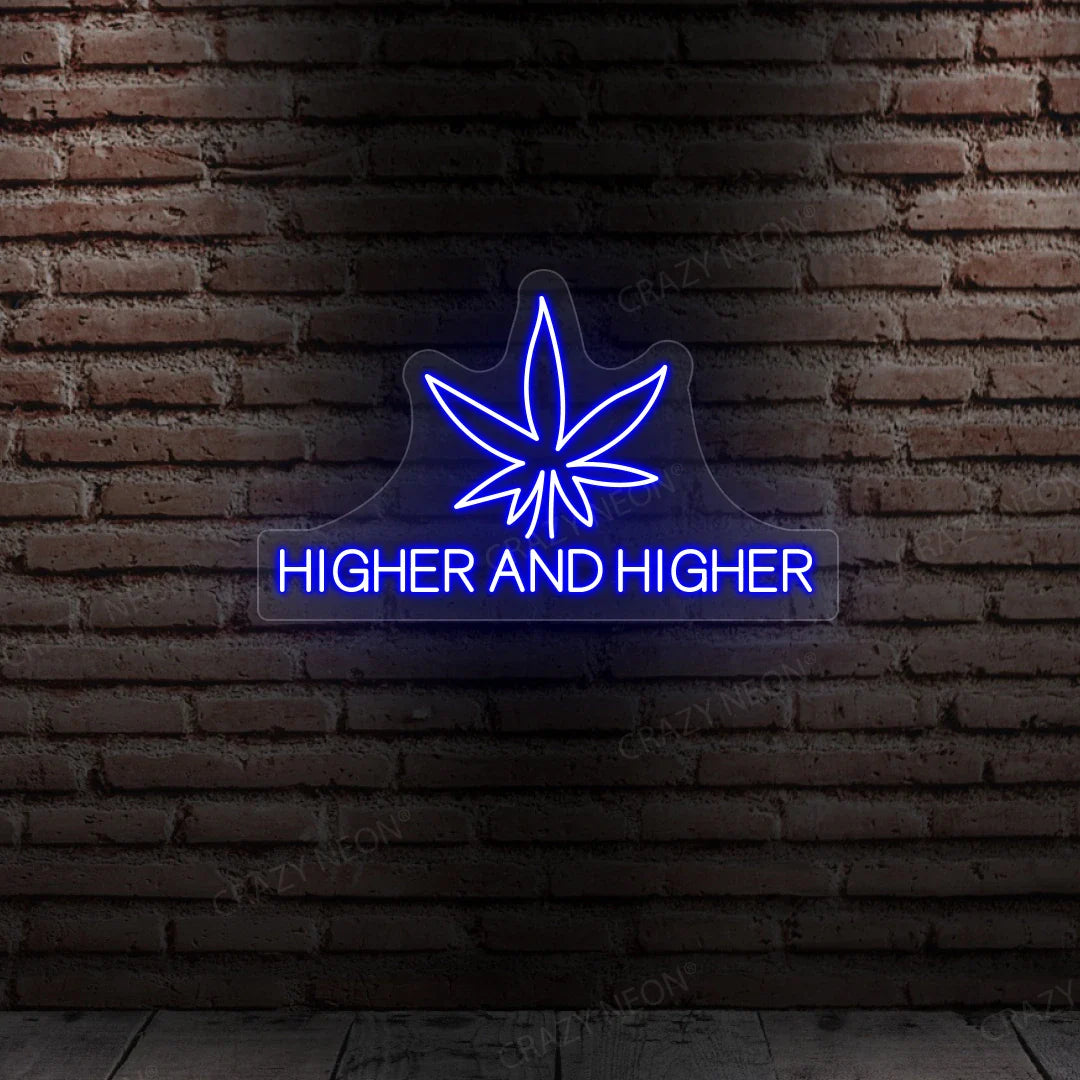Purple High Sign Higher Neon Sign | CRAZY NEON® – Crazy Neon
