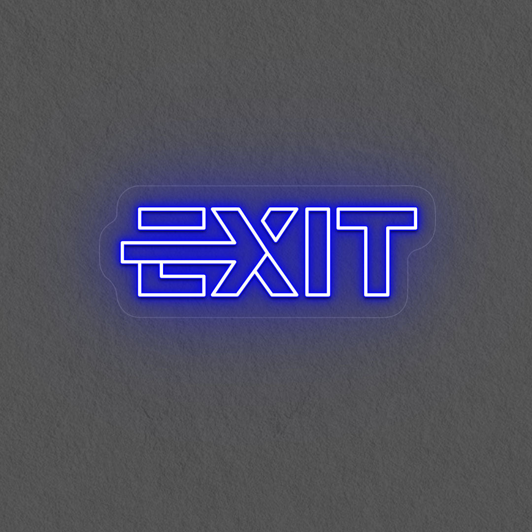 Aesthetic Exit Neon Sign