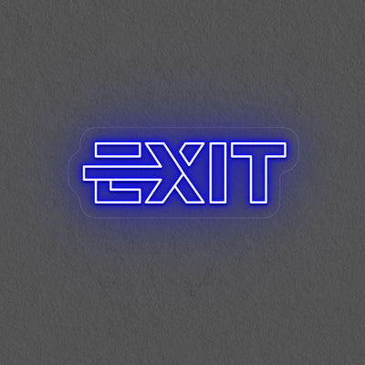 Aesthetic Exit Neon Sign