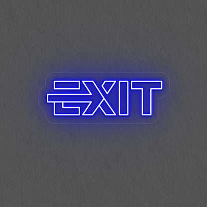 Aesthetic Exit Neon Sign