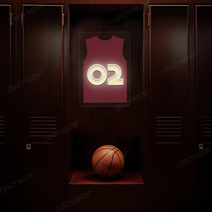 Cleveland Ball 02 Jersey Basketball Neon Artwork