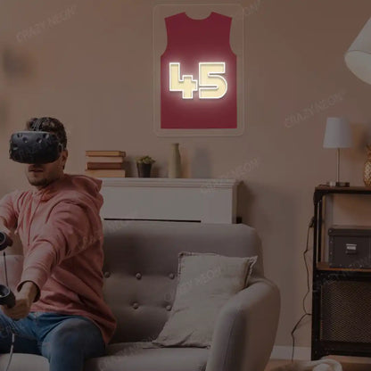 Cleveland Mitchell 45 Jersey Basketball Neon Artwork