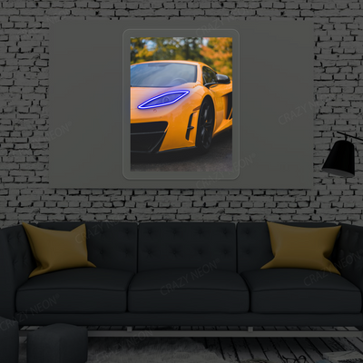 Mc MP4-12C Headlight Neon Artwork | Blue