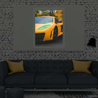 Mc MP4-12C Headlight Neon Artwork | Green