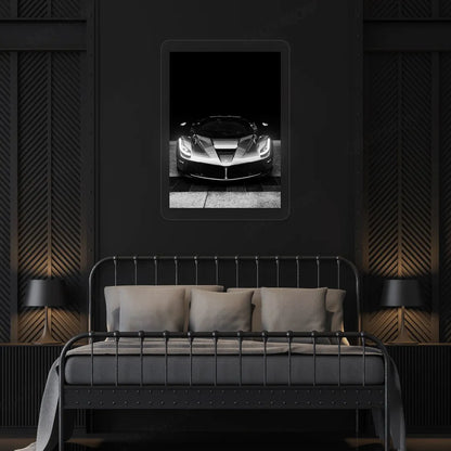 LaFerrari Hypercar Headlight Neon Artwork | Warmwhite