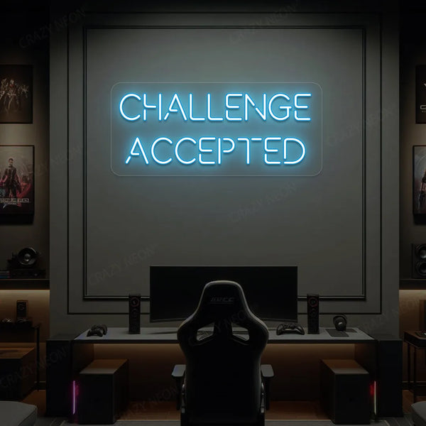 Challenge Accepted Neon Sign