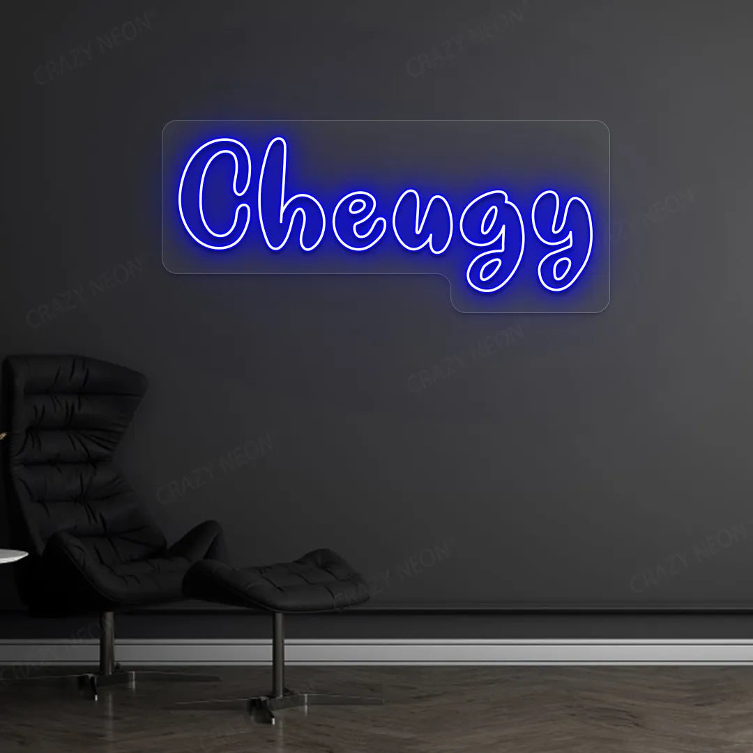 Cheugy LED Neon Sign | Blue
