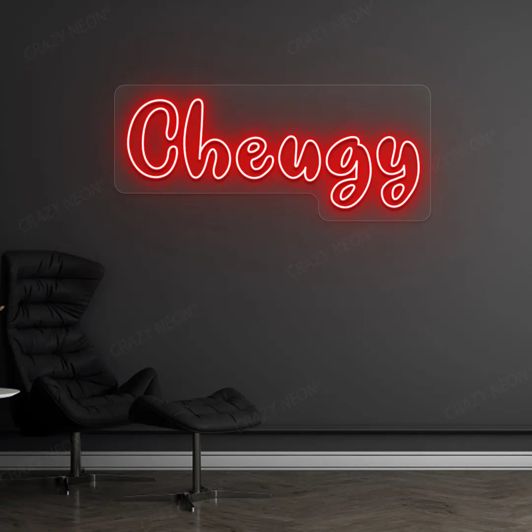 Cheugy LED Neon Sign | Red