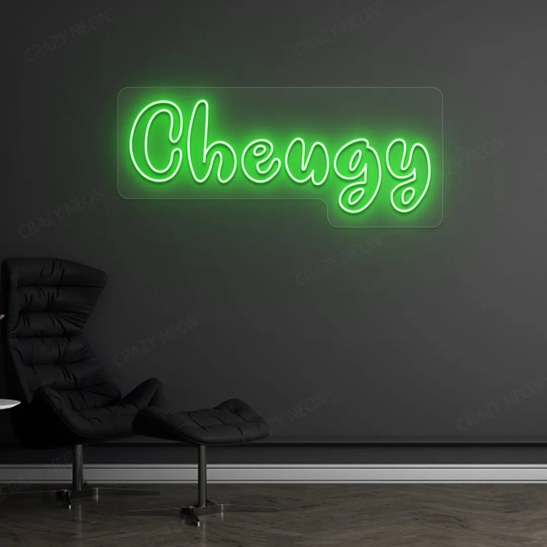 Cheugy LED Neon Sign | Green