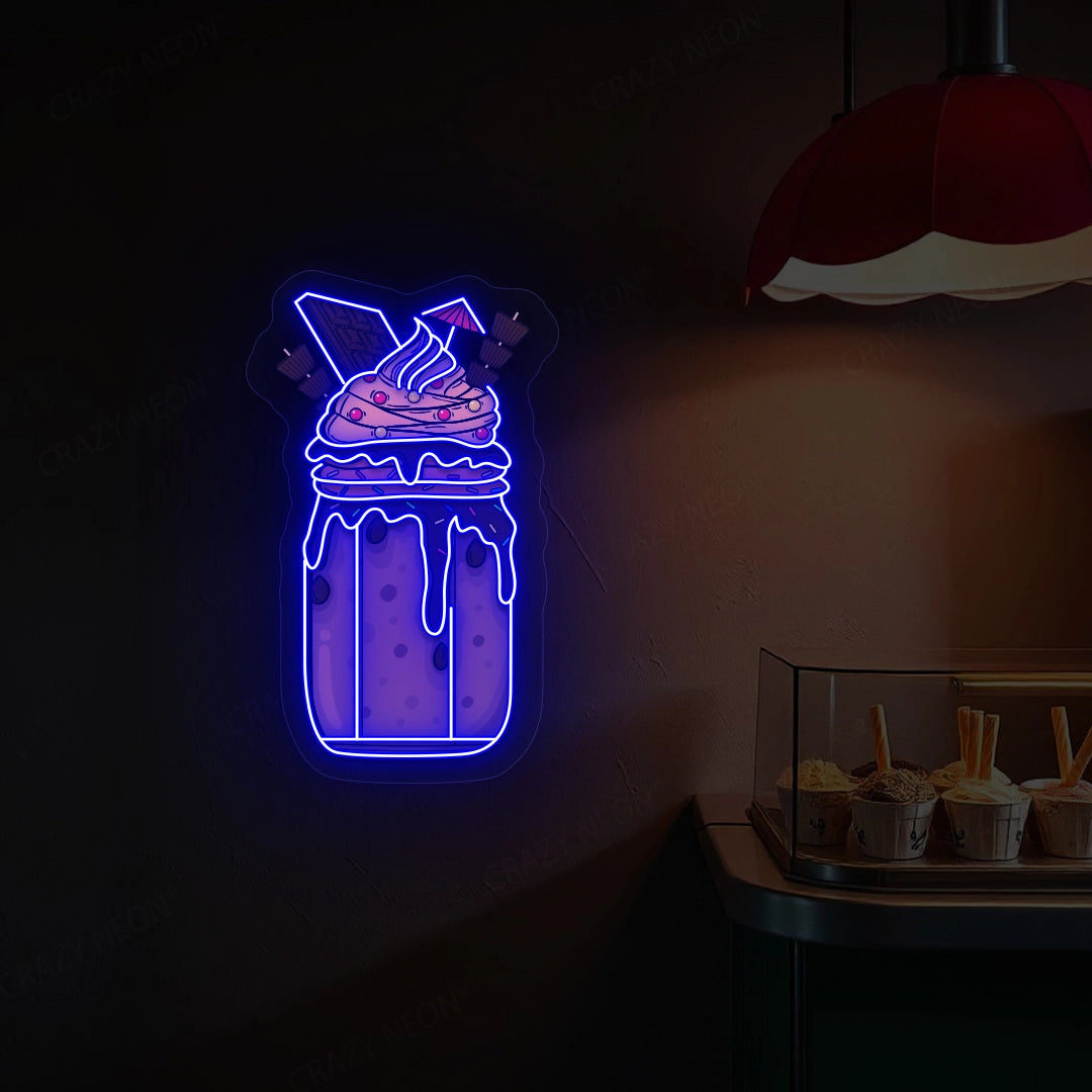 Milkshake Artwork Neon Sign