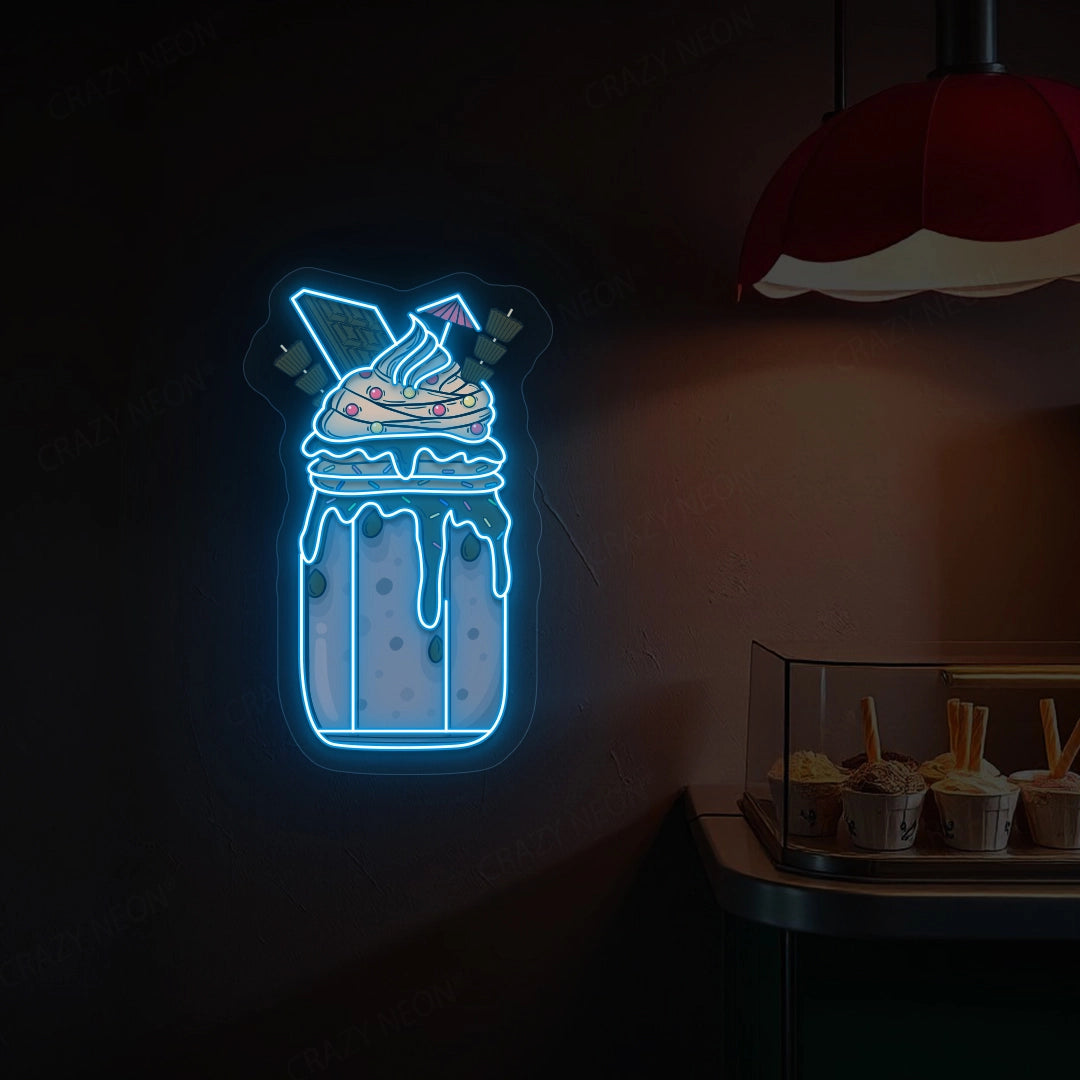 Milkshake Artwork Neon Sign