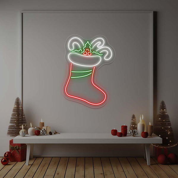 Christmas Stockings Neon Sign