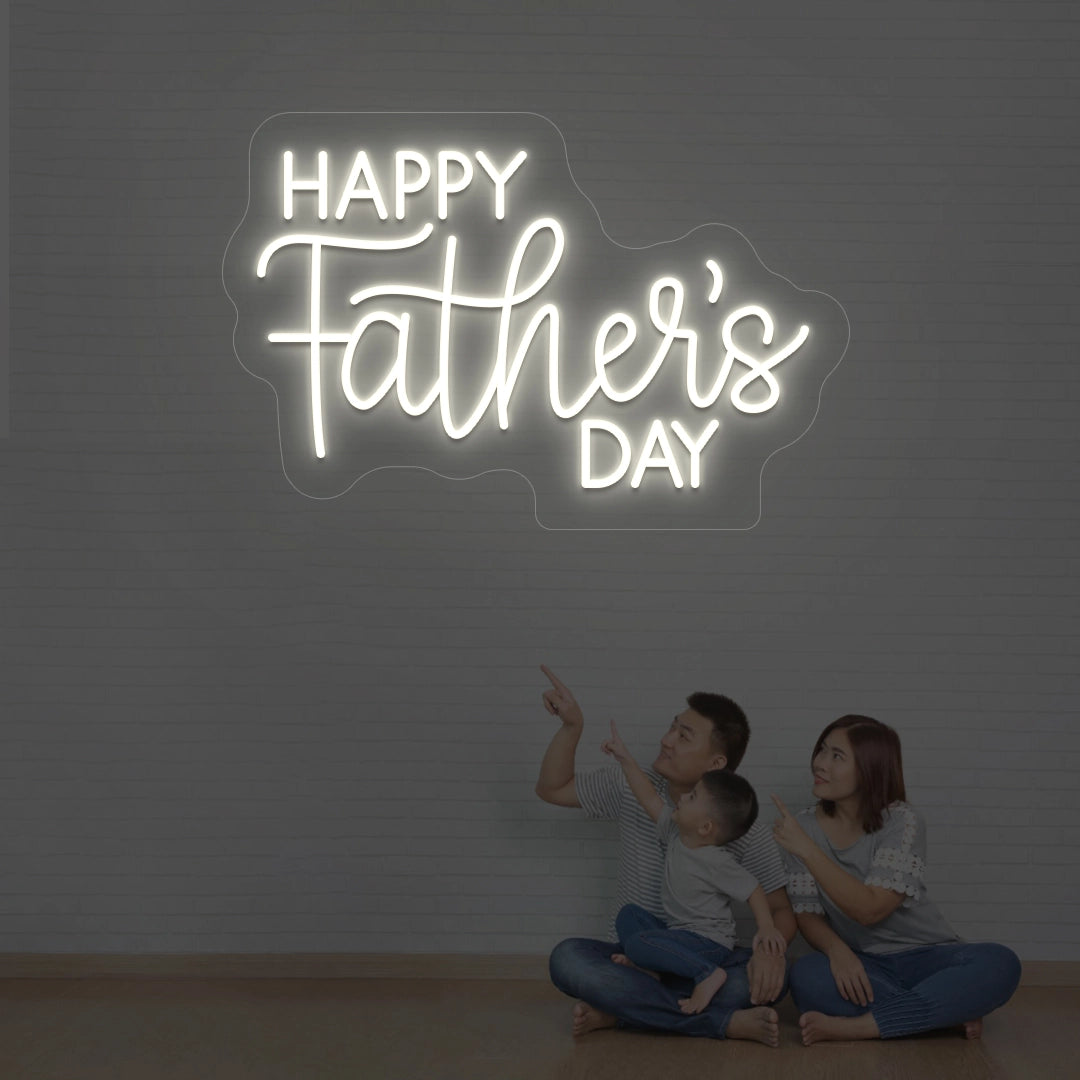 Happydad Led Happy Father's Day Led Neon Sign | CRAZY NEON® – Crazy Neon