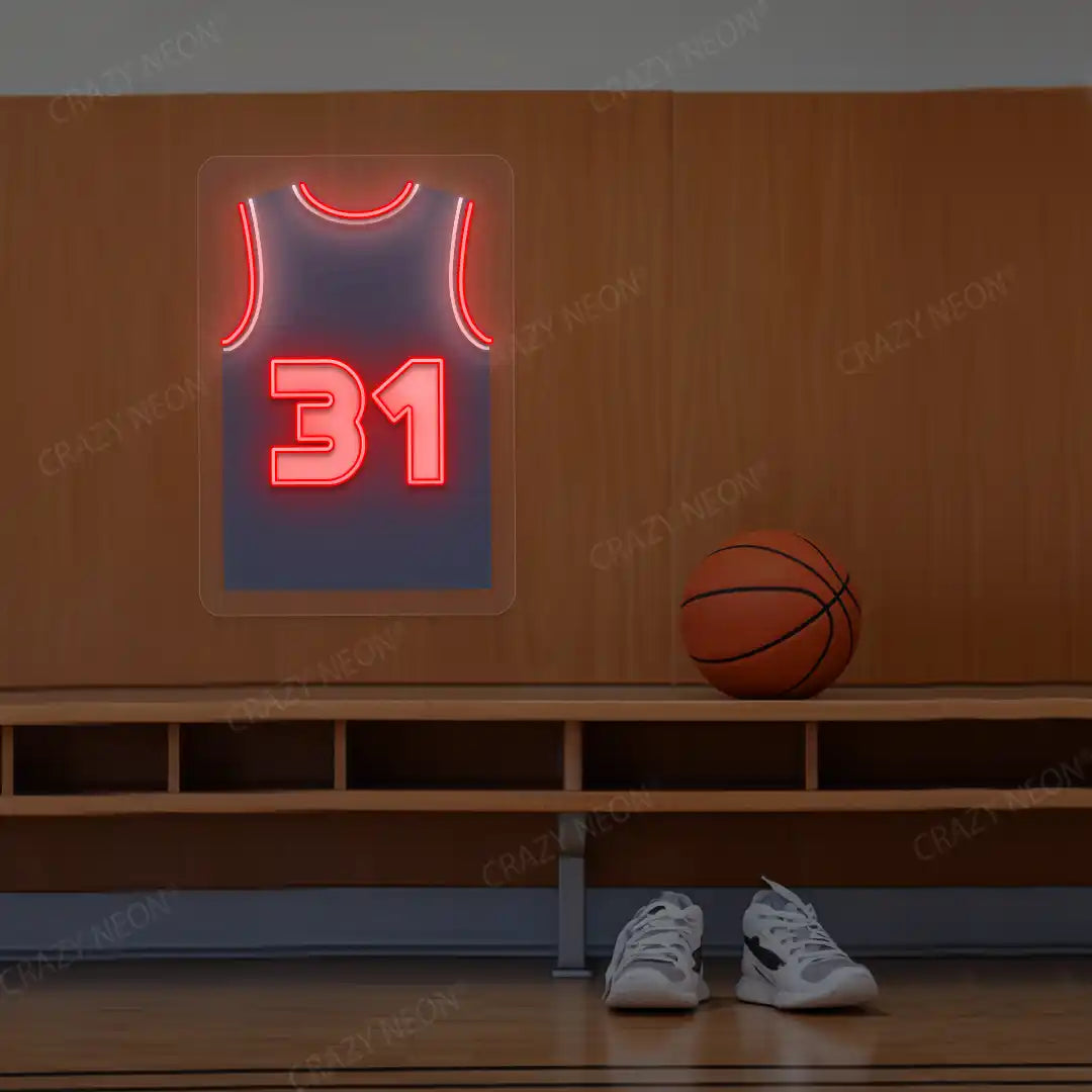 Denver Čančar 31 Jersey Basketball Neon Artwork